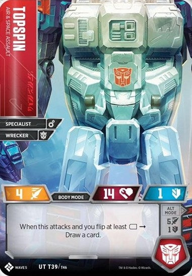 Image for Topspin - Air & Space Assault (Titan Masters Attack) (T39) - Transformers TCG