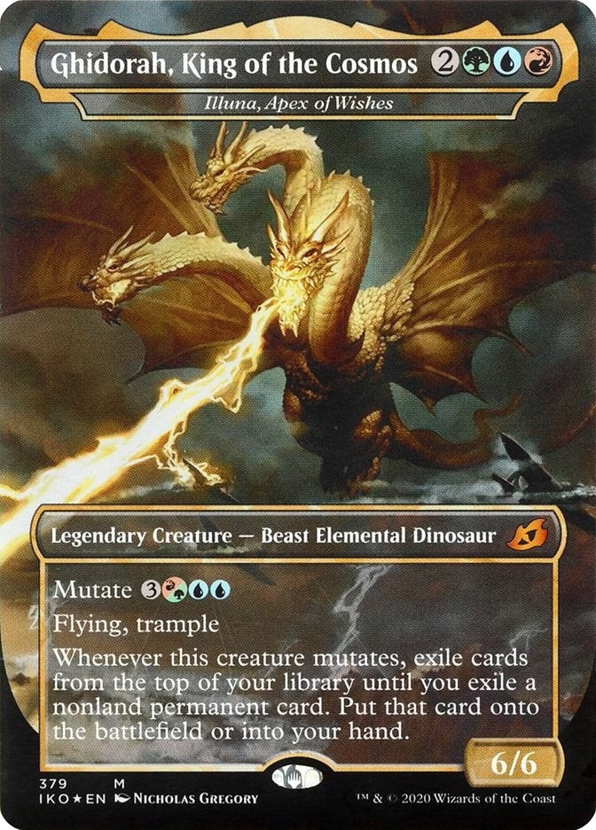 Image for Ghidorah, King of the Cosmos - Illuna, Apex of Wishes (Ikoria: Lair of Behemoths) (379) - Magic: The Gathering