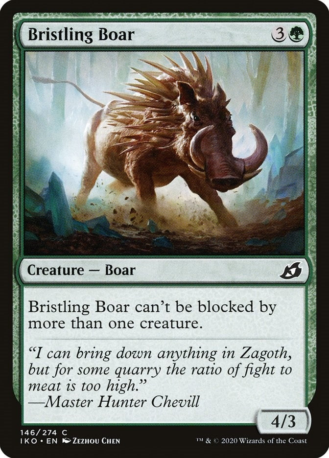 Image for Bristling Boar (Ikoria: Lair of Behemoths) (146) - Magic: The Gathering