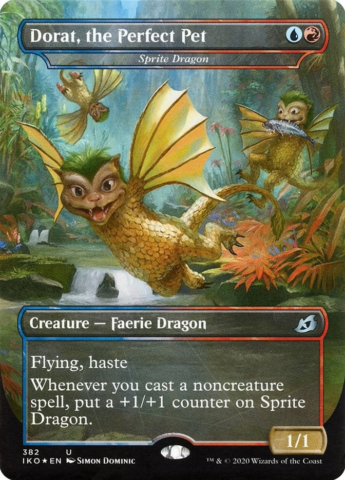Image for Dorat, the Perfect Pet - Sprite Dragon (Ikoria: Lair of Behemoths) (382) - Magic: The Gathering