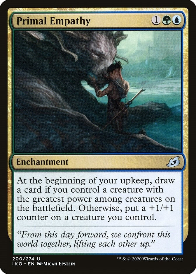 Image for Primal Empathy (Ikoria: Lair of Behemoths) (200) - Magic: The Gathering