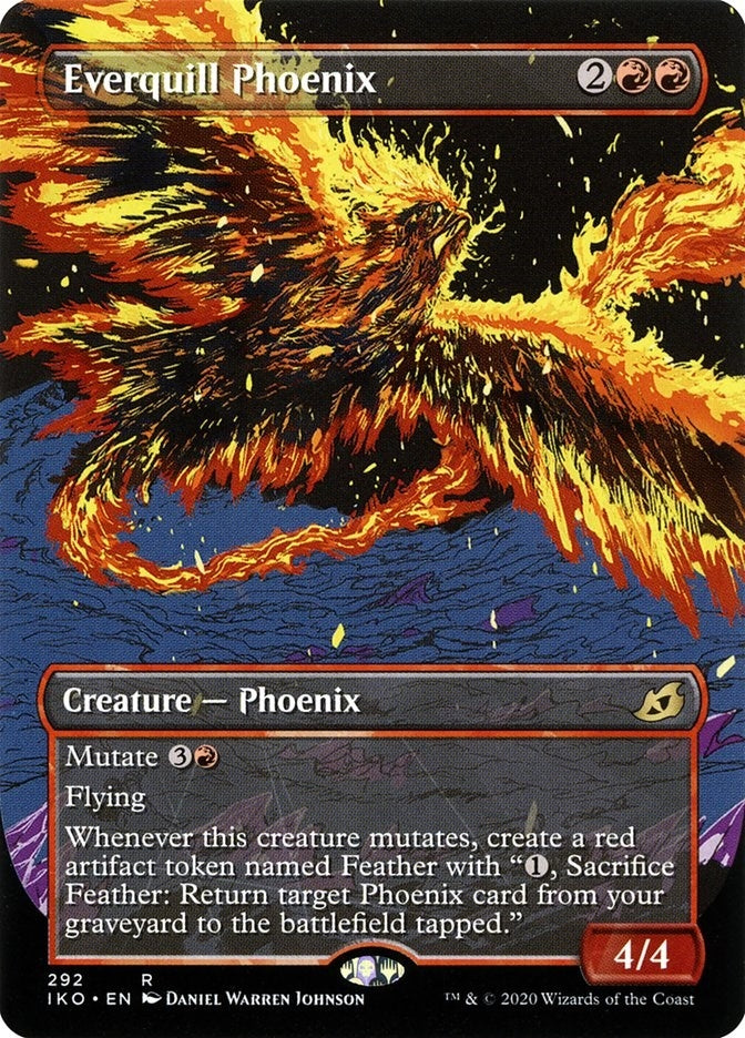 Image for Everquill Phoenix (Showcase) (Ikoria: Lair of Behemoths) (292) - Magic: The Gathering