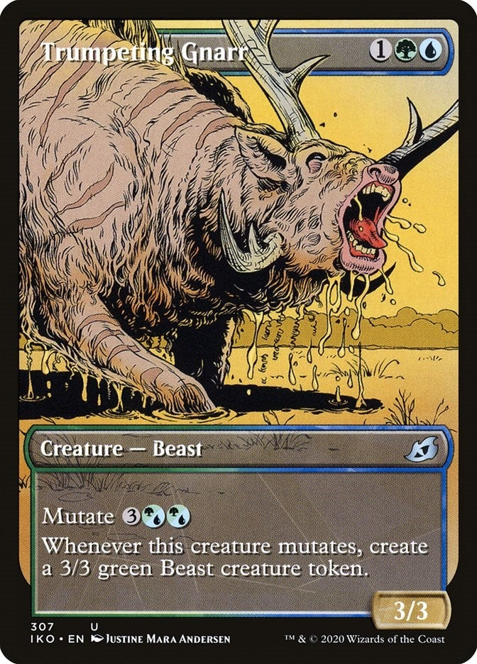 Image for Trumpeting Gnarr (Showcase) (Ikoria: Lair of Behemoths) (307) - Magic: The Gathering