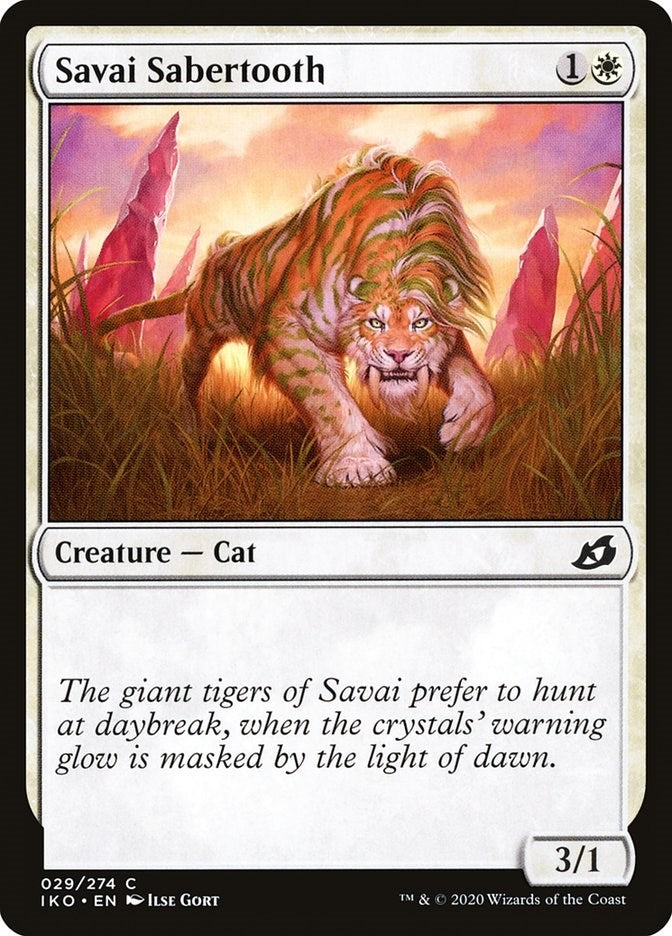 Image for Savai Sabertooth (Ikoria: Lair of Behemoths) (29) - Magic: The Gathering
