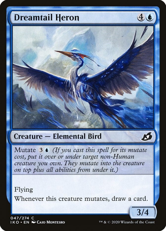 Image for Dreamtail Heron (Ikoria: Lair of Behemoths) (47) - Magic: The Gathering