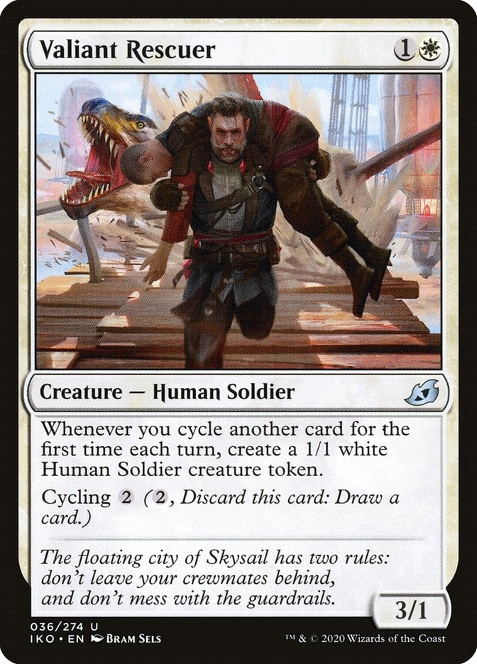 Image for Valiant Rescuer (Ikoria: Lair of Behemoths) (36) - Magic: The Gathering