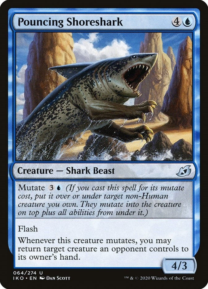 Image for Pouncing Shoreshark (Ikoria: Lair of Behemoths) (64) - Magic: The Gathering