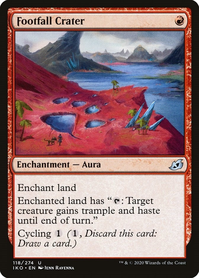 Image for Footfall Crater (Ikoria: Lair of Behemoths) (118) - Magic: The Gathering