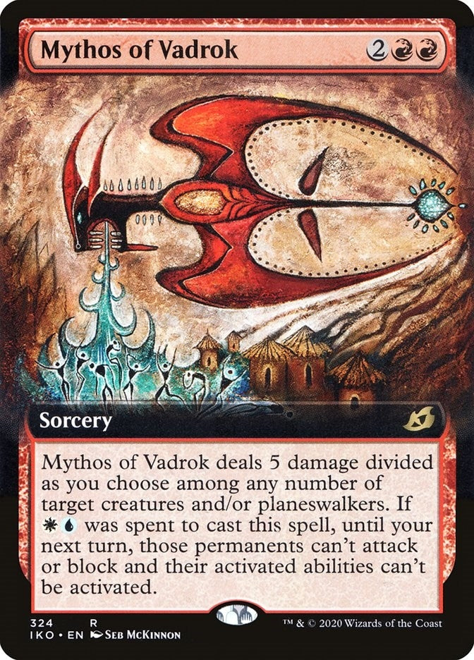 Image for Mythos of Vadrok (Extended Art) (Ikoria: Lair of Behemoths) (324) - Magic: The Gathering