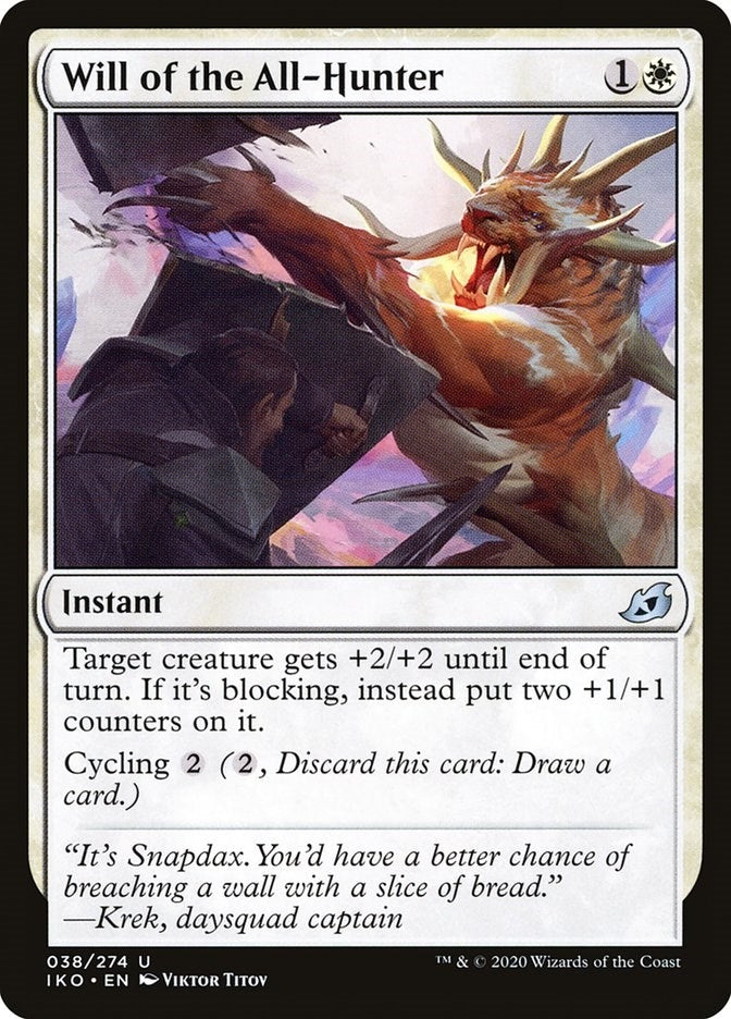 Image for Will of the All-Hunter (Ikoria: Lair of Behemoths) (38) - Magic: The Gathering