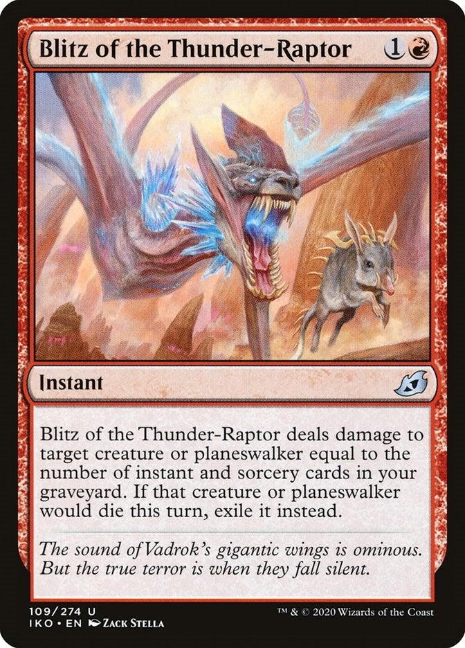Image for Blitz of the Thunder-Raptor (Ikoria: Lair of Behemoths) (109) - Magic: The Gathering
