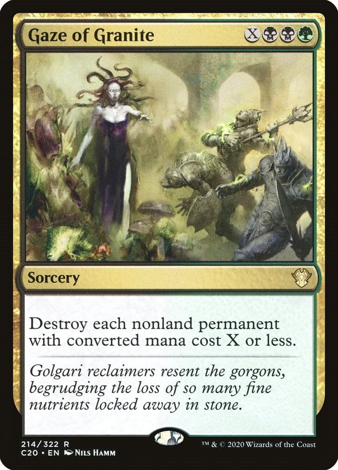 Image for Gaze of Granite (Commander 2020) (214) - Magic: The Gathering