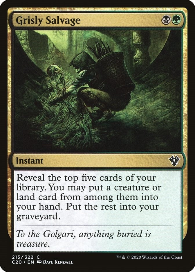 Image for Grisly Salvage (Commander 2020) (215) - Magic: The Gathering