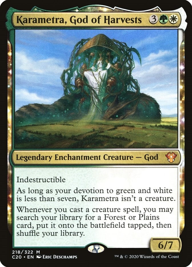 Image for Karametra, God of Harvests (Commander 2020) (218) - Magic: The Gathering