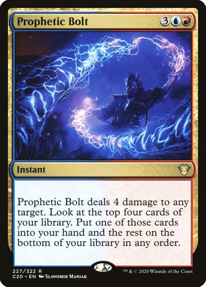 Image for Prophetic Bolt (Commander 2020) (227) - Magic: The Gathering