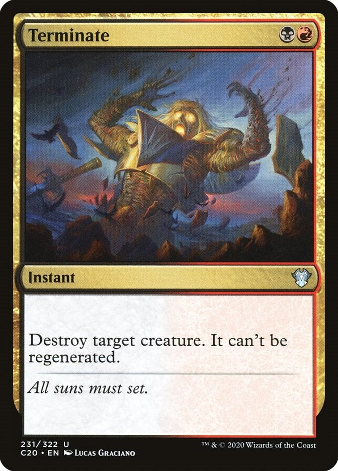 Image for Terminate (Commander 2020) (231) - Magic: The Gathering