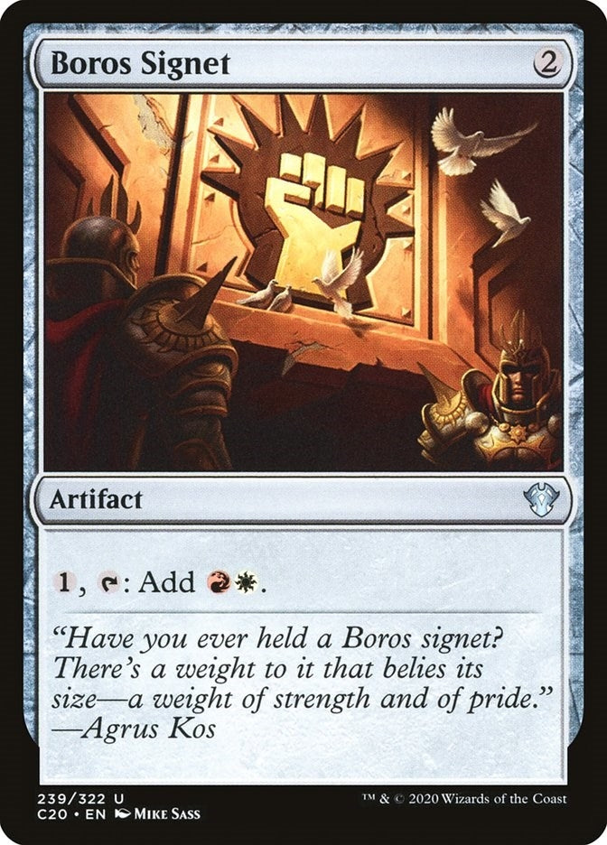 Image for Boros Signet (Commander 2020) (239) - Magic: The Gathering