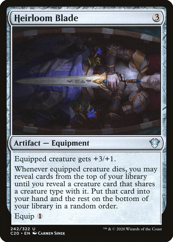 Image for Heirloom Blade (Commander 2020) (242) - Magic: The Gathering