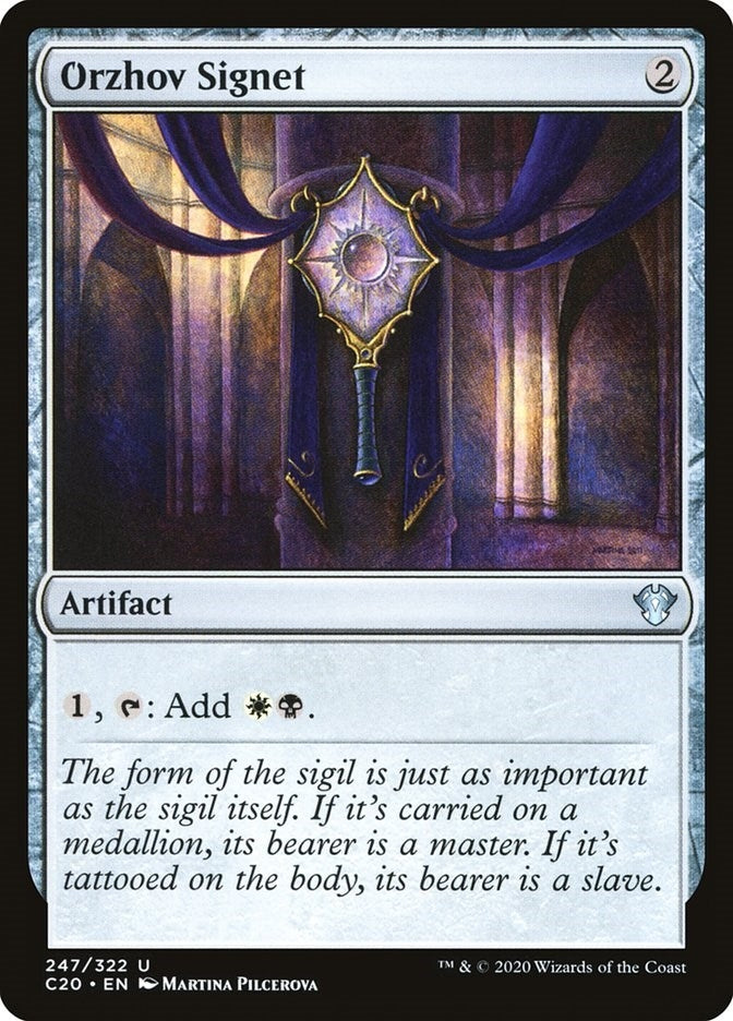 Image for Orzhov Signet (Commander 2020) (247) - Magic: The Gathering