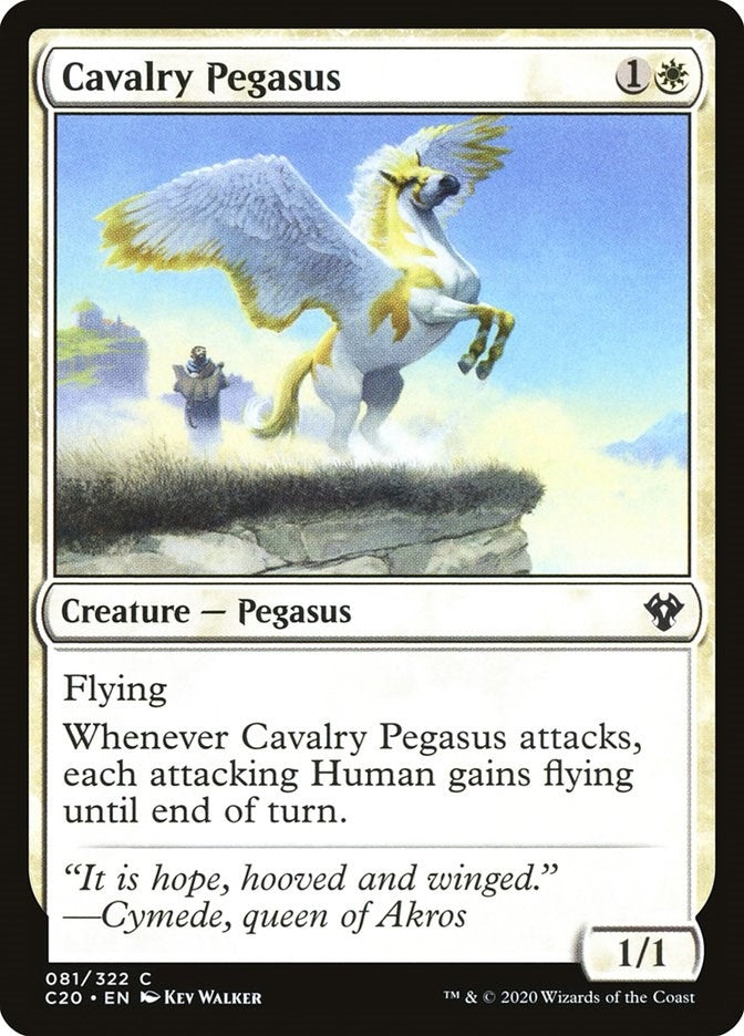 Image for Cavalry Pegasus (Commander 2020) (81) - Magic: The Gathering
