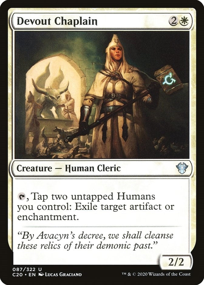 Image for Devout Chaplain (Commander 2020) (87) - Magic: The Gathering