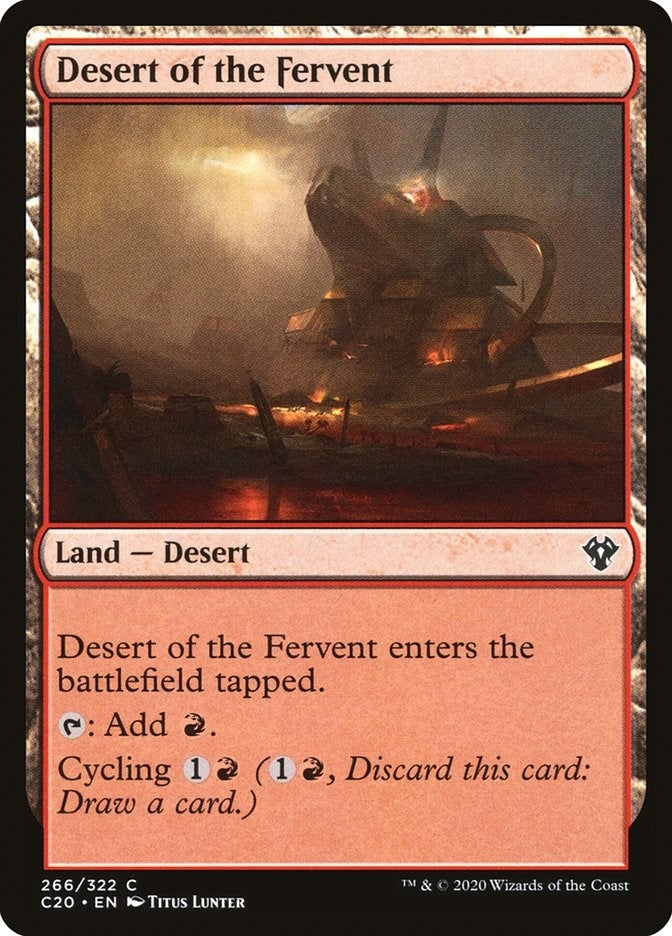 Image for Desert of the Fervent (Commander 2020) (266) - Magic: The Gathering