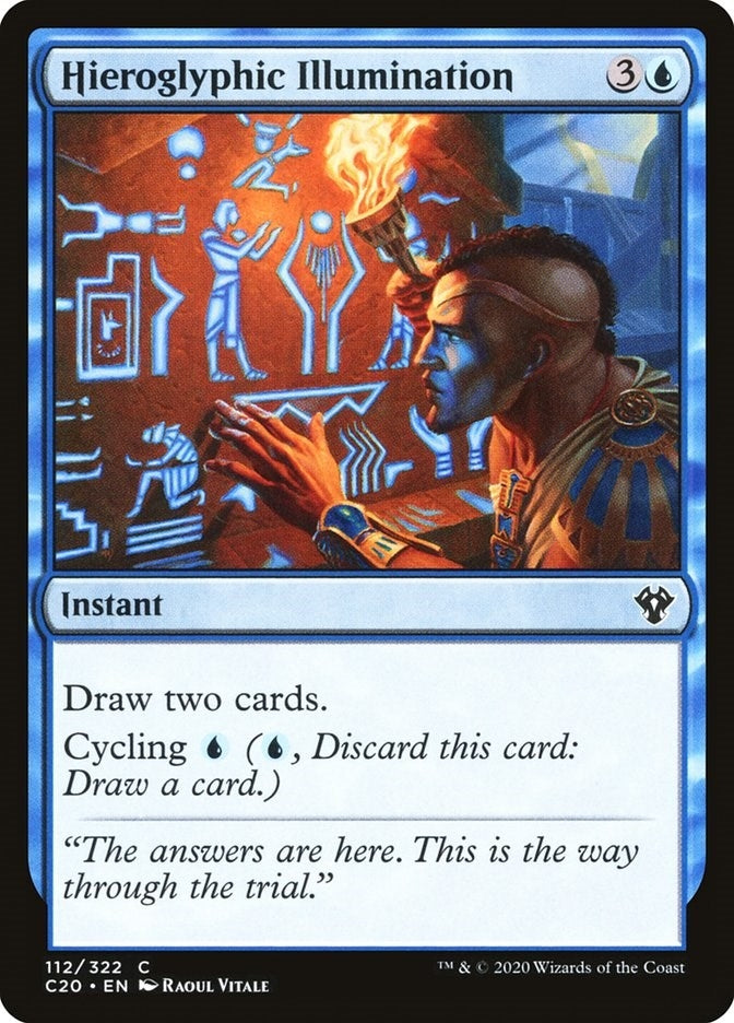 Image for Hieroglyphic Illumination (Commander 2020) (112) - Magic: The Gathering