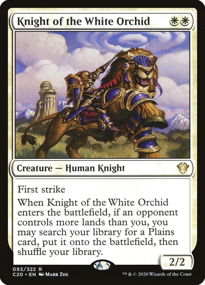 Image for Knight of the White Orchid (Commander 2020) (93) - Magic: The Gathering