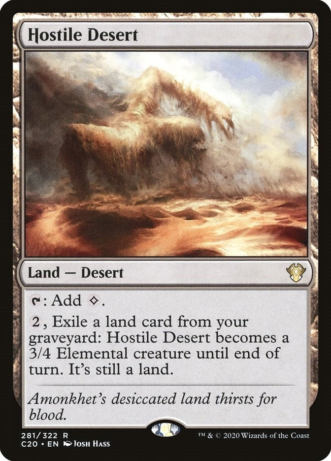 Image for Hostile Desert (Commander 2020) (281) - Magic: The Gathering