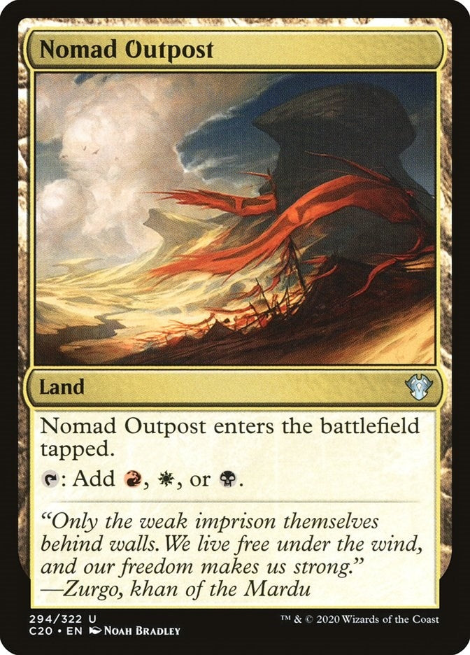 Image for Nomad Outpost (Commander 2020) (294) - Magic: The Gathering