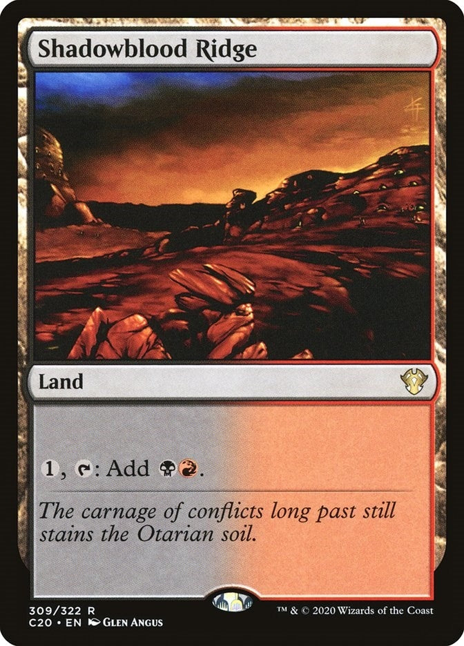 Image for Shadowblood Ridge (Commander 2020) (309) - Magic: The Gathering