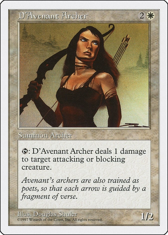 Image for D'Avenant Archer (Fifth Edition) - Magic: The Gathering