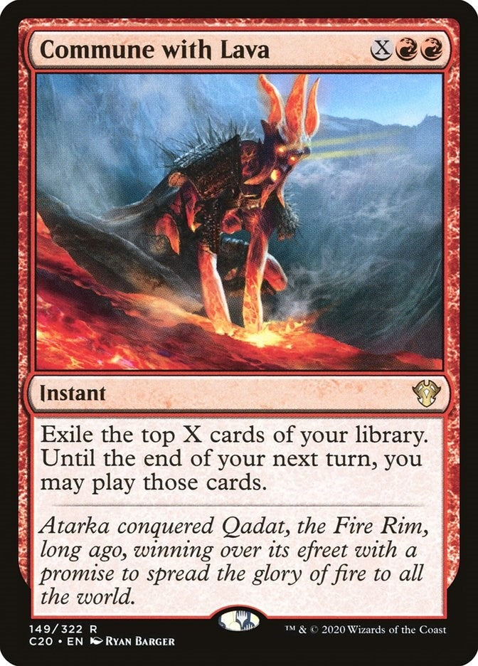 Image for Commune with Lava (Commander 2020) (149) - Magic: The Gathering
