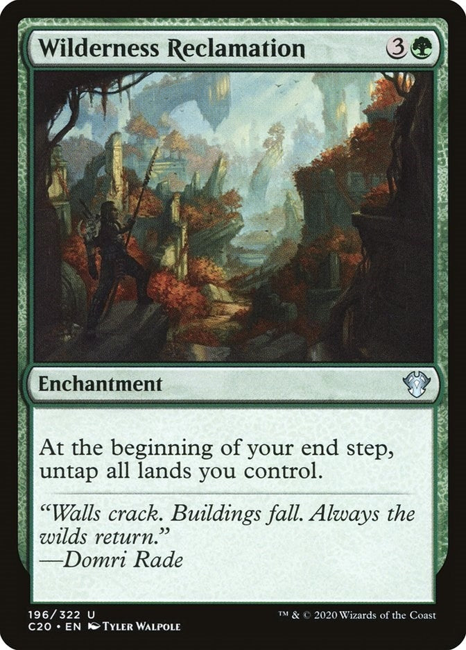 Image for Wilderness Reclamation (Commander 2020) (196) - Magic: The Gathering