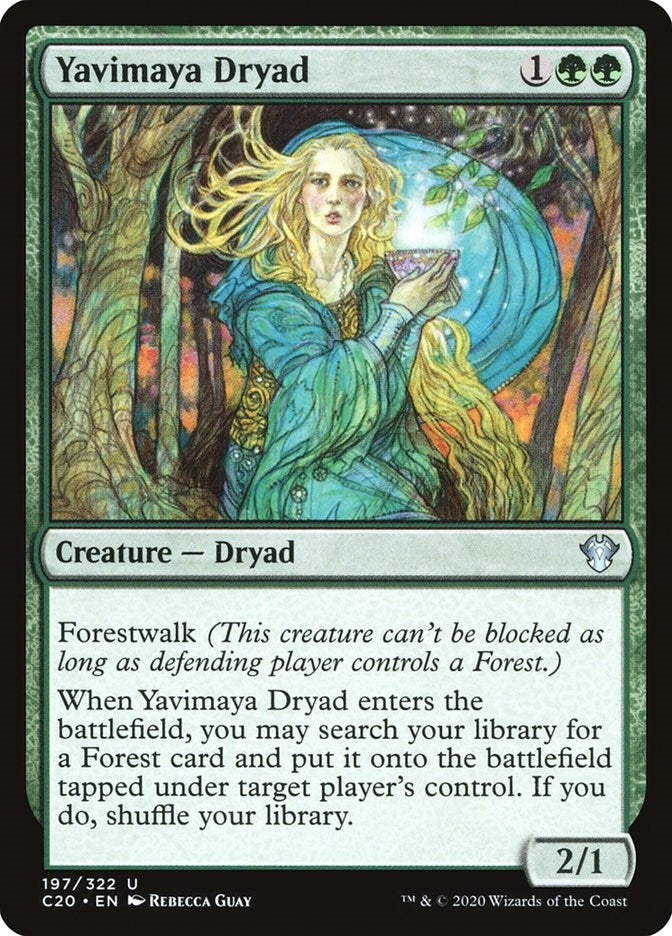 Image for Yavimaya Dryad (Commander 2020) (197) - Magic: The Gathering