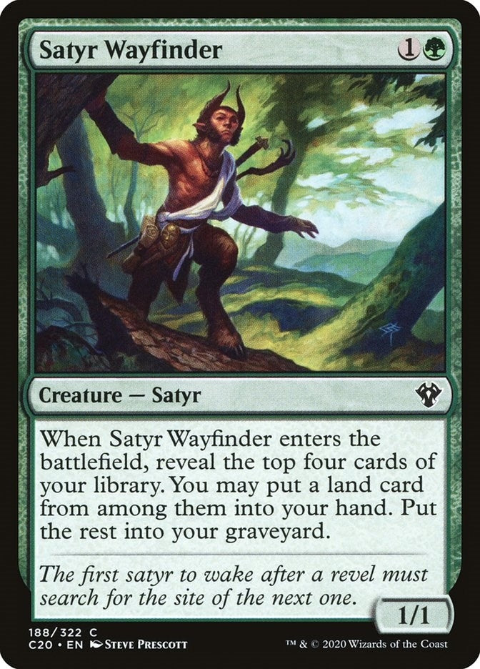 Image for Satyr Wayfinder (Commander 2020) (188) - Magic: The Gathering