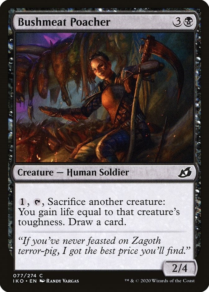 Image for Bushmeat Poacher (Ikoria: Lair of Behemoths) (77) - Magic: The Gathering