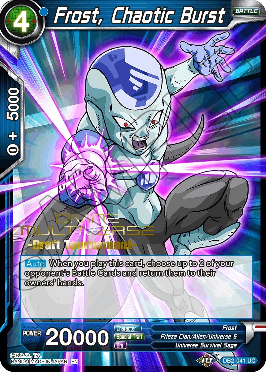 Image for Frost, Chaotic Burst (Divine Multiverse Draft Tournament) (Tournament Promotion Cards) (DB2-041) - Dragon Ball Super: Masters