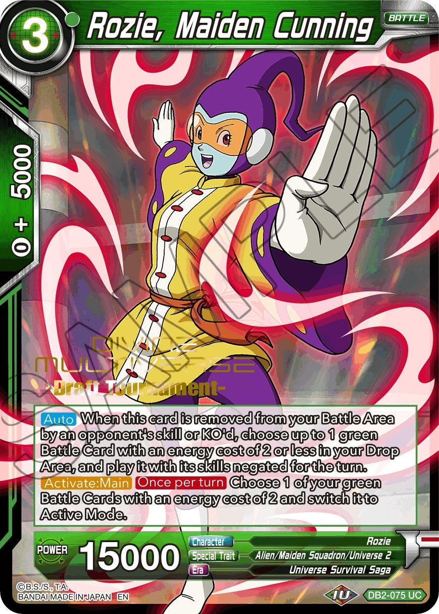 Image for Rozie, Maiden Cunning (Divine Multiverse Draft Tournament) (Tournament Promotion Cards) (DB2-075) - Dragon Ball Super: Masters