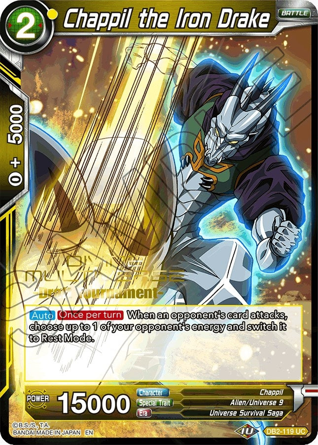 Image for Chappil the Iron Drake (Divine Multiverse Draft Tournament) (Tournament Promotion Cards) (DB2-119) - Dragon Ball Super: Masters