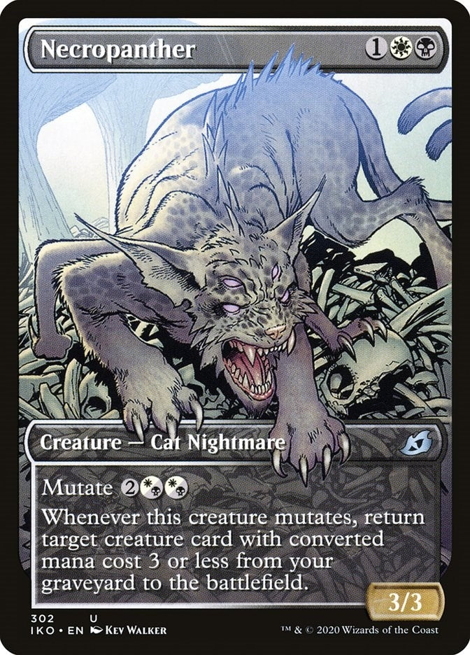 Image for Necropanther (Showcase) (Ikoria: Lair of Behemoths) (302) - Magic: The Gathering