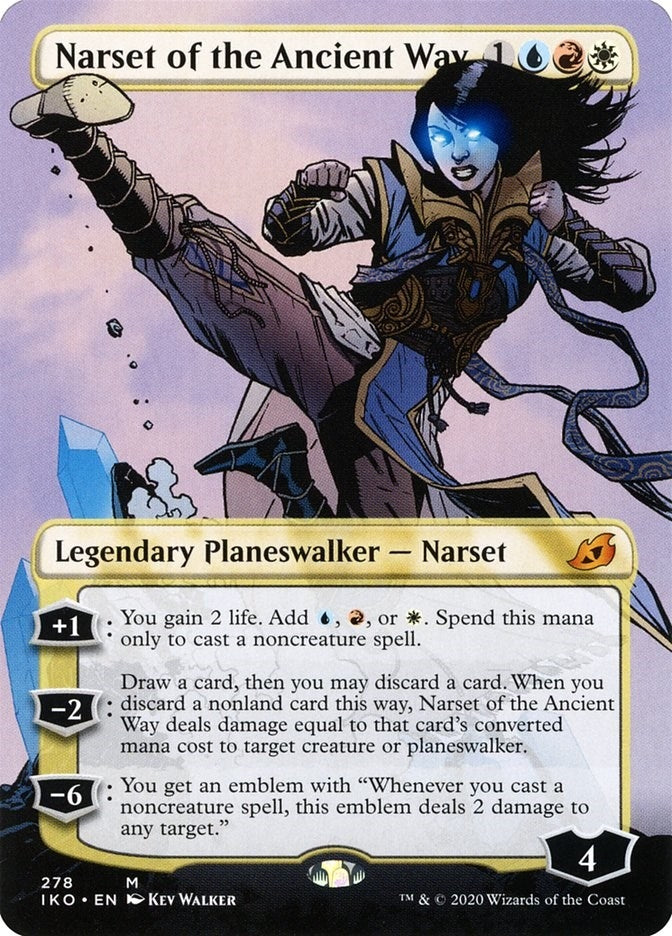 Image for Narset of the Ancient Way (Borderless) (Ikoria: Lair of Behemoths) (278) - Magic: The Gathering