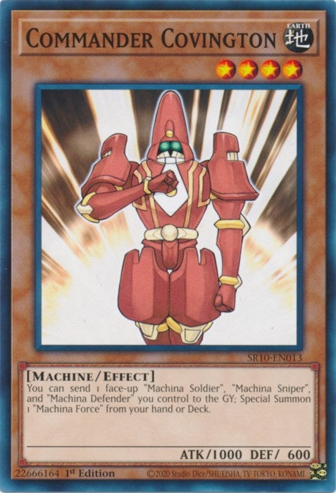 Image for Commander Covington (Structure Deck: Mechanized Madness) (SR10-EN013) - YuGiOh