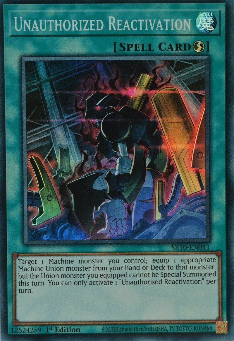 Image for Unauthorized Reactivation (Structure Deck: Mechanized Madness) (SR10-EN041) - YuGiOh