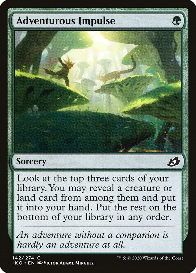 Image for Adventurous Impulse (Ikoria: Lair of Behemoths) (142) - Magic: The Gathering