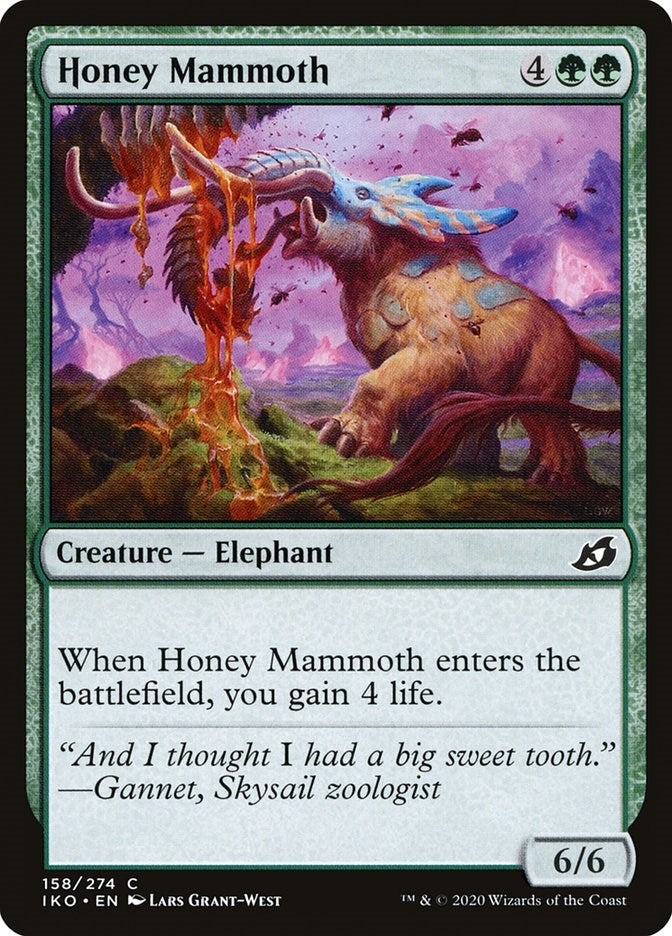 Image for Honey Mammoth (Ikoria: Lair of Behemoths) (158) - Magic: The Gathering