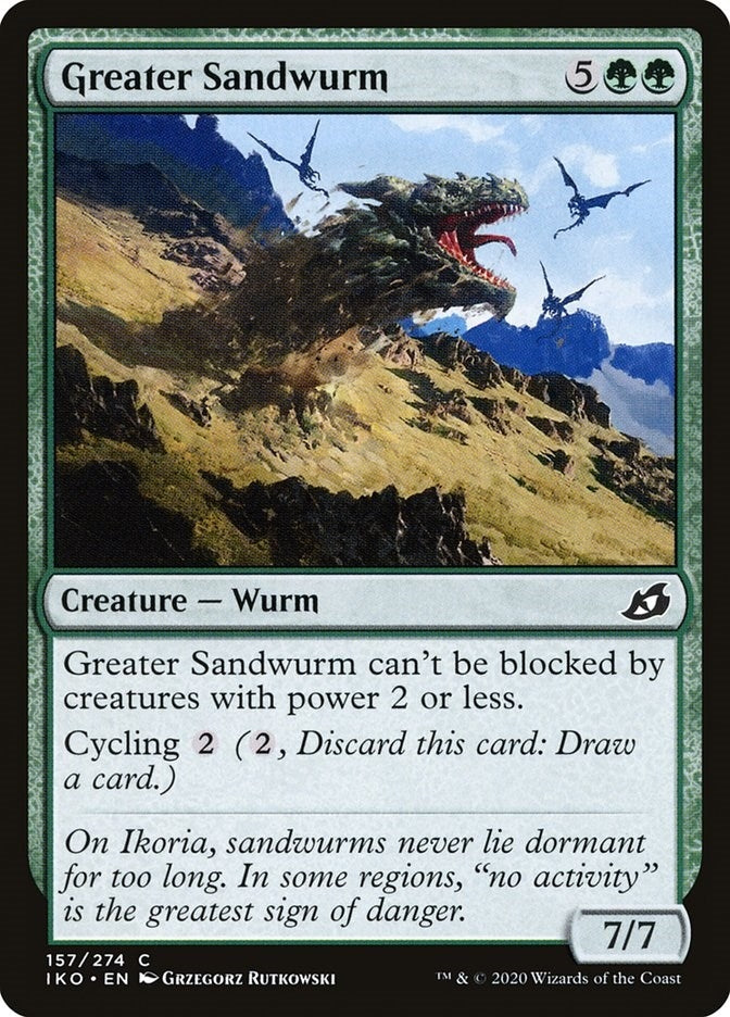 Image for Greater Sandwurm (Ikoria: Lair of Behemoths) (157) - Magic: The Gathering