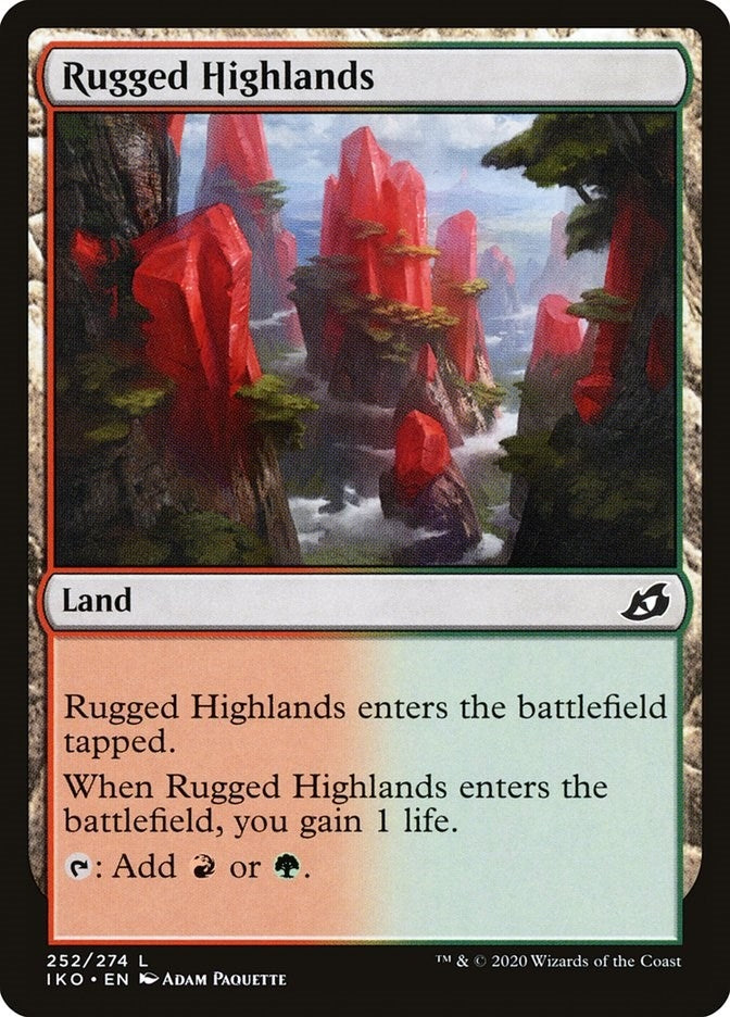 Image for Rugged Highlands (Ikoria: Lair of Behemoths) (252) - Magic: The Gathering