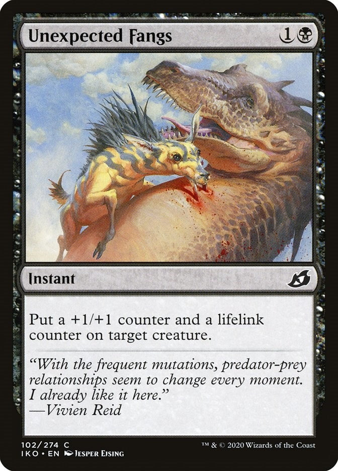 Image for Unexpected Fangs (Ikoria: Lair of Behemoths) (102) - Magic: The Gathering