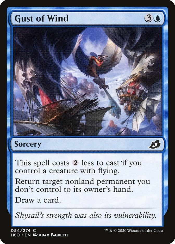 Image for Gust of Wind (Ikoria: Lair of Behemoths) (54) - Magic: The Gathering
